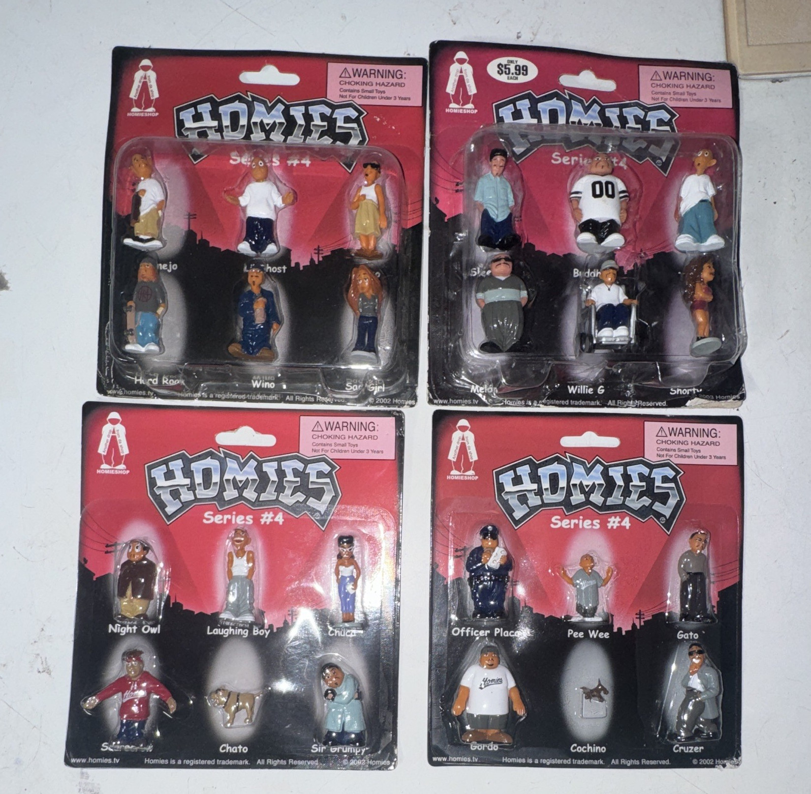 Homies Series #4 full set sealed in original packaging