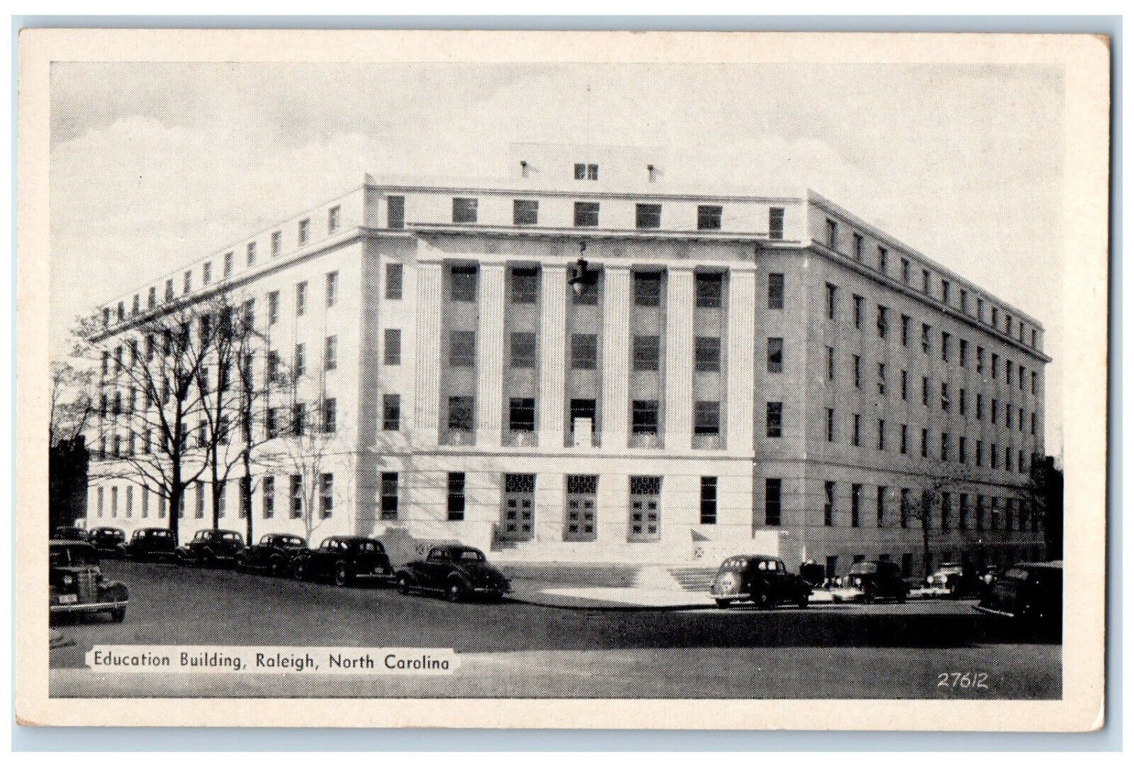 c1940\'s Education Building Raleigh North Carolina NC Unposted Postcard