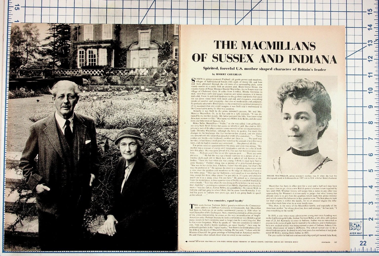 1950s The Macmillans Sussex Indiana Magazine Article Vintage Ephemera