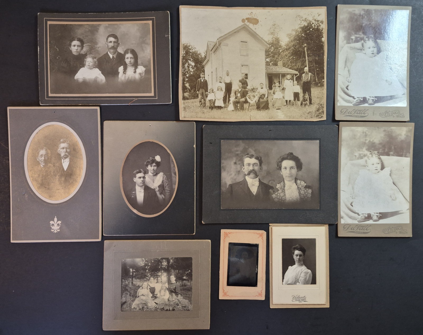 Antique Victorian Cabinet Cards Photos 19th Century 1860-1900\'s Lot of 10