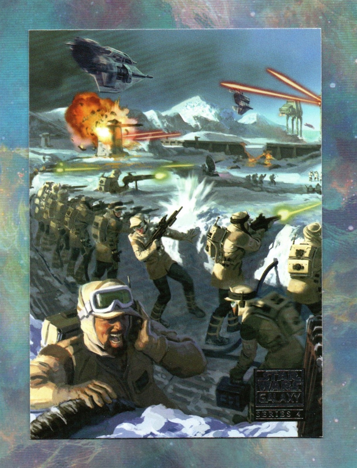 2009 Topps Star Wars Galaxy Series 4 BASE Card #84 / IN THE TRENCHES HOTH 2009 Topps Star Wars Galaxy Series 4 BASE Card #84 / IN THE TRENCHES HOTH
