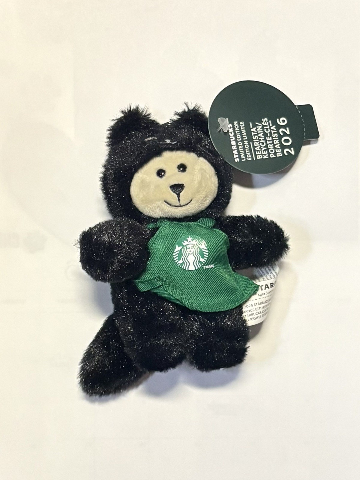 Starbucks 2026 HALLOWEEN Black Cat Bearista  Bag Charm **IN HAND** SHIPS FAST