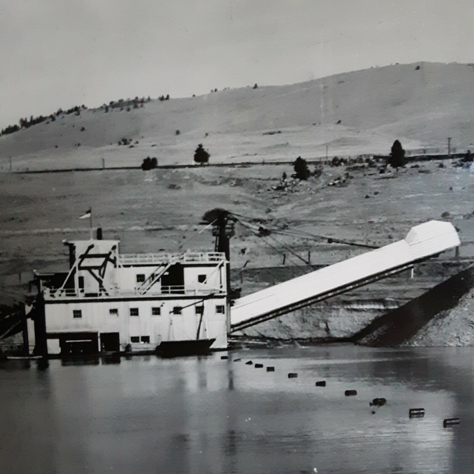 Real Photo Postcard RPPC - Old Gold Dredge Near Helena, Montana (Cecil C. Nixon) Real Photo Postcard RPPC - Old Gold Dredge Near Helena, Montana (Cecil C. Nixon)