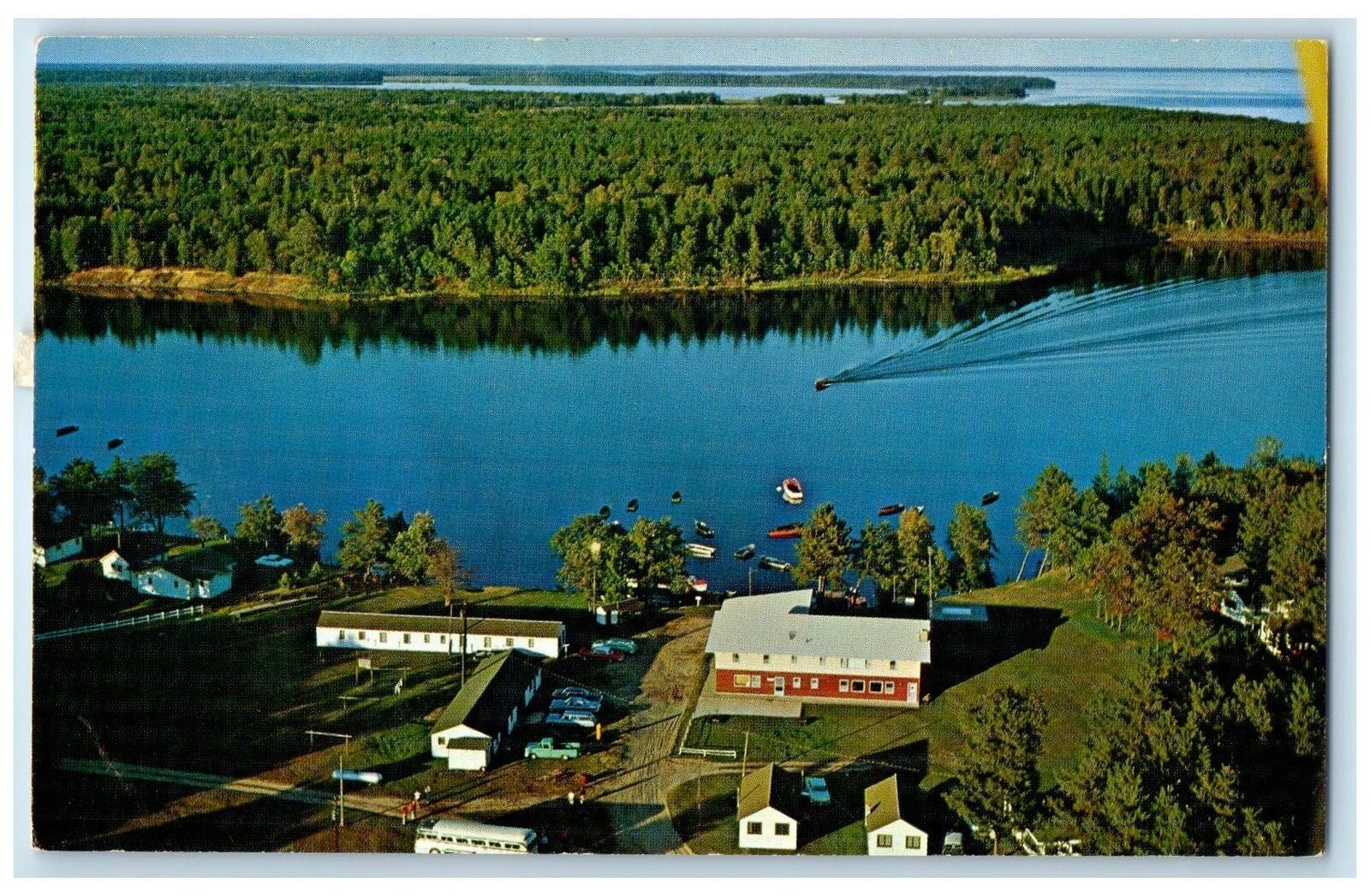 c1960s View Of Bill Levins Resort Lake Winnibigoshish Bena Minnesota MN Postcard