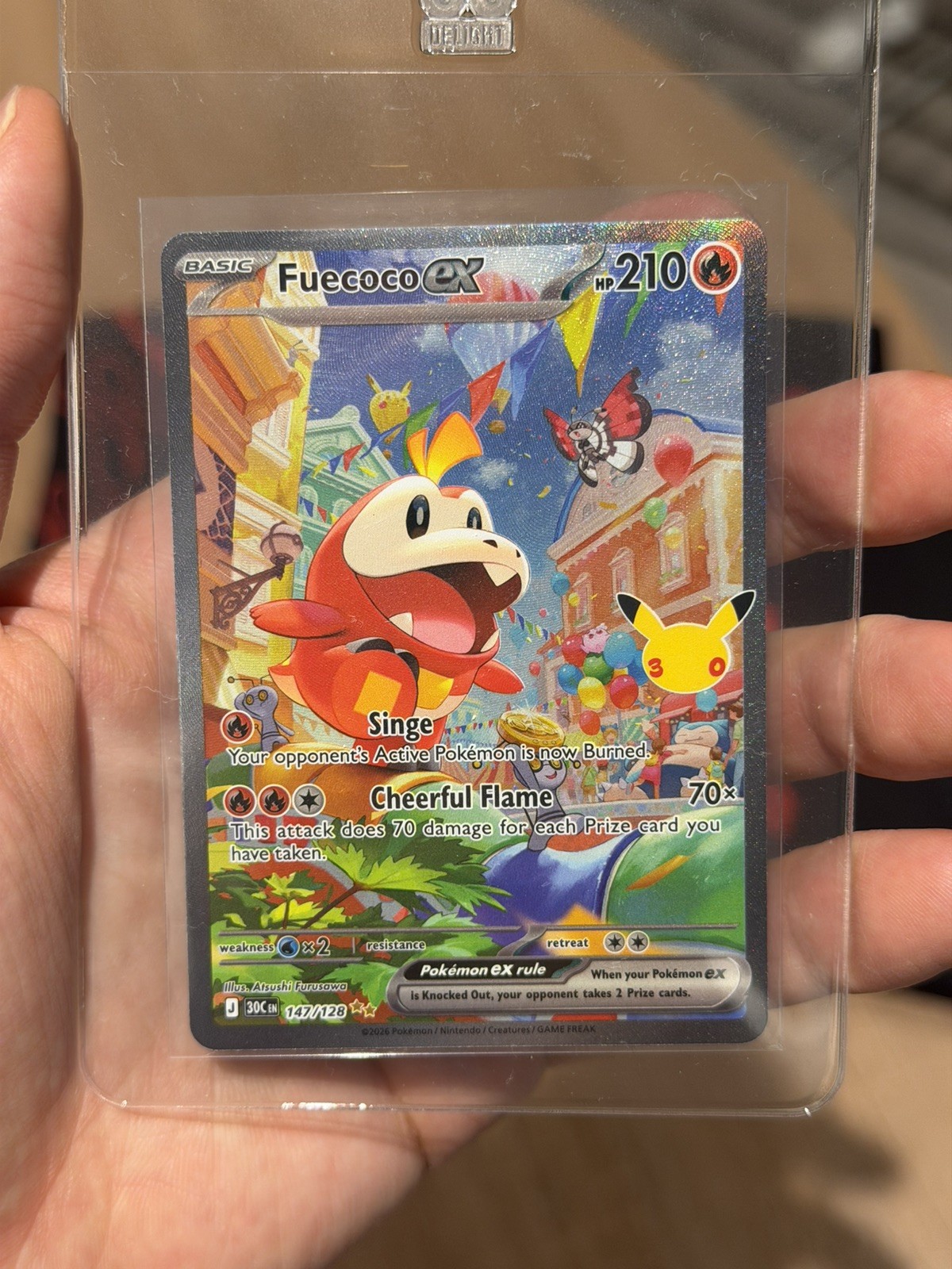 Pokemon 30th Celebrations Anniversary 30C 147/128 Fuecoco ex SIR Pokemon 30th Celebrations Anniversary 30C 147/128 Fuecoco ex SIR