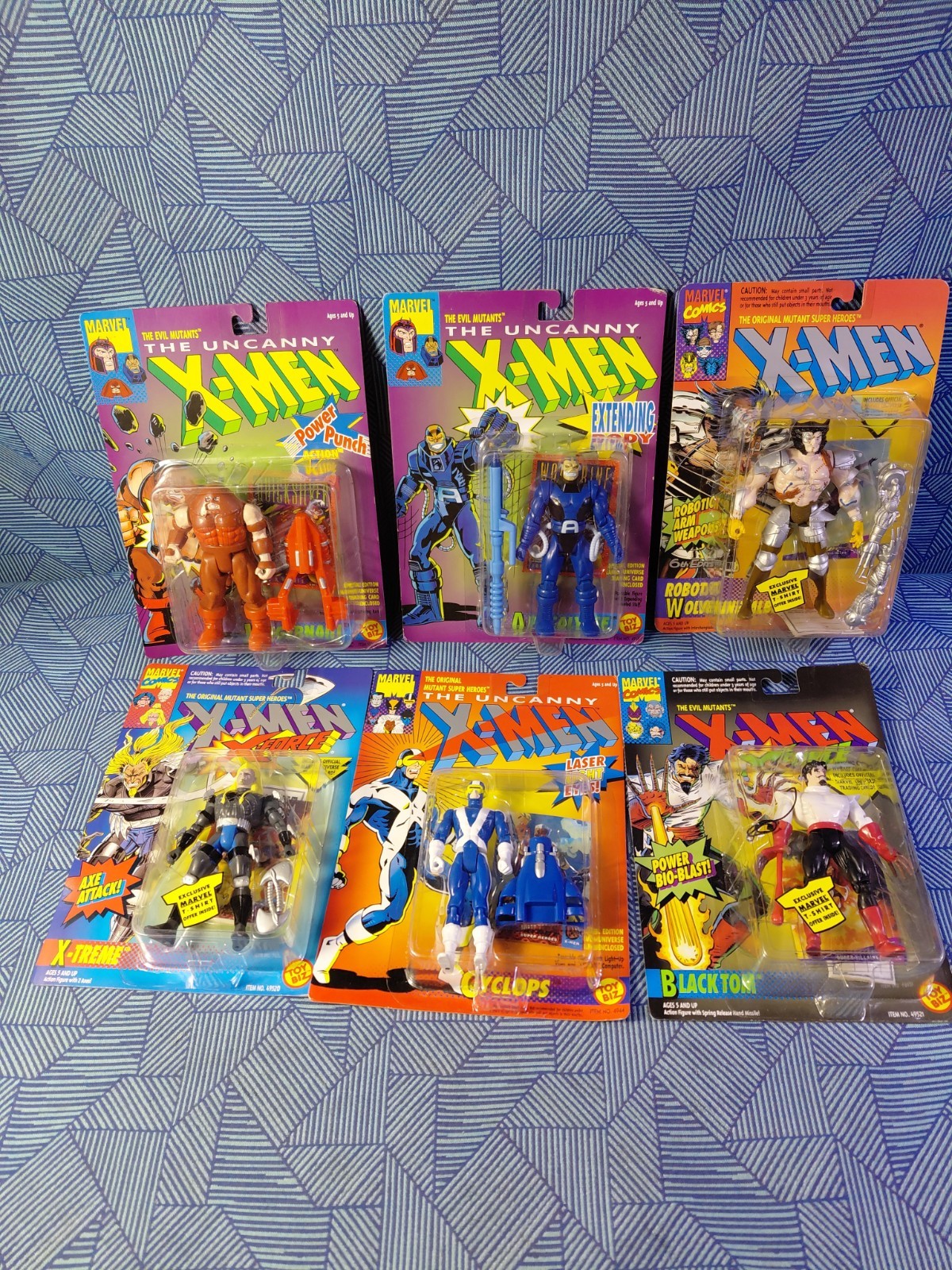 Vintage Toy Biz Marvel The Uncanny X-Men Series 90’s Lot of 6   NIB