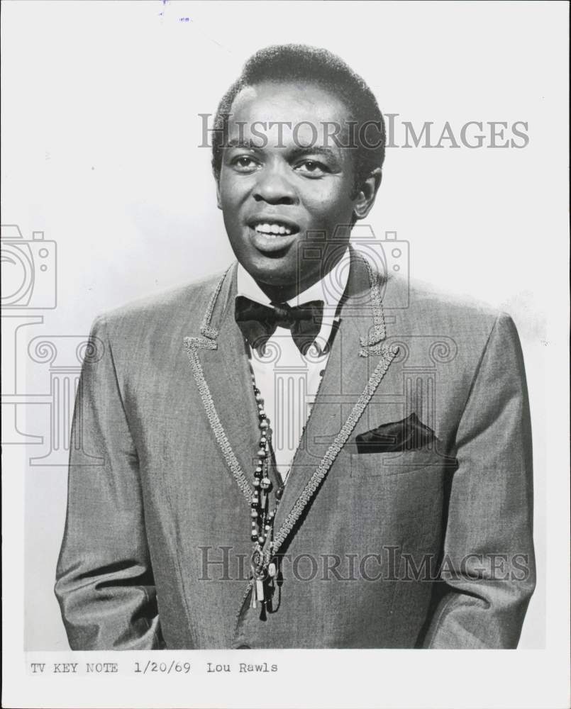 1969 Press Photo Entertainer Lou Rawls - lrp94437 1969 Press Photo Entertainer Lou Rawls - lrp94437