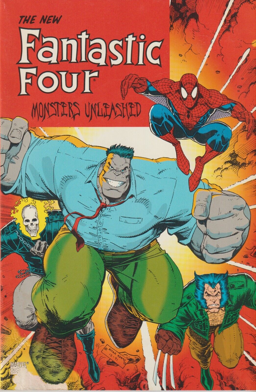 The New Fantastic Four: Monsters Unleashed Trade 1st Printing Marvel 1992