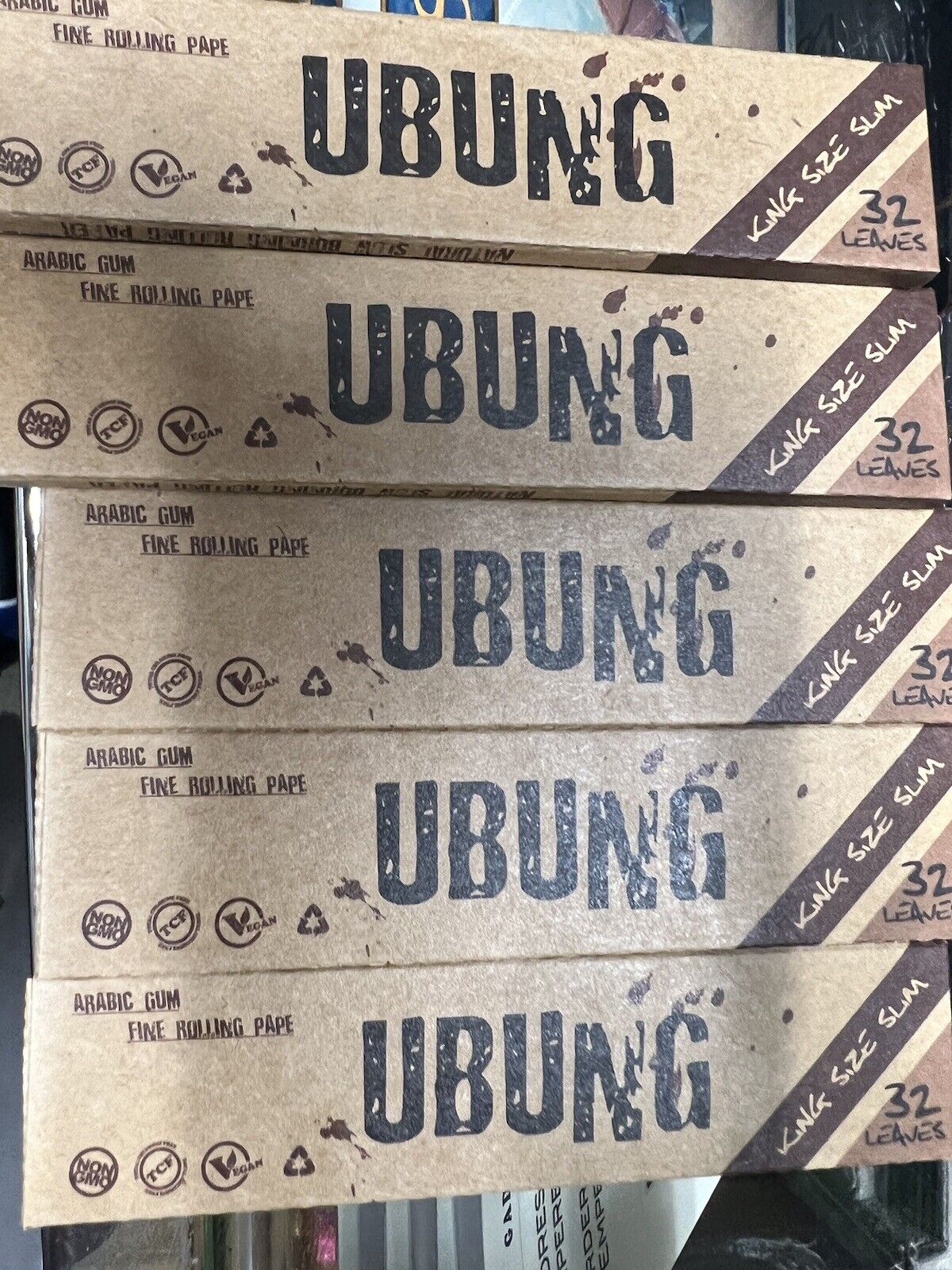 Ubung Natural Rolling Papers King Size (32 Pack - 10 Cnt) 