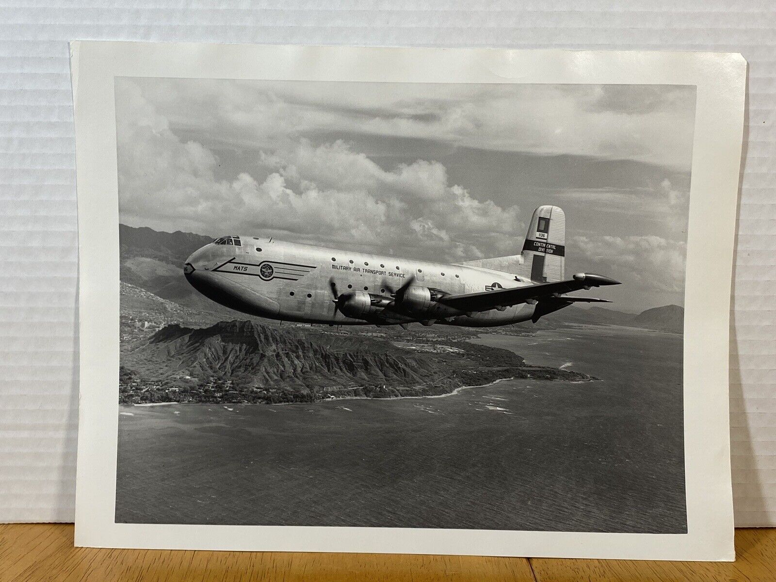 Douglas C-124 GLOBEMASTER PHOTO DATED FEB-22-1956 LIBRARY SANTA MONICA CAL.