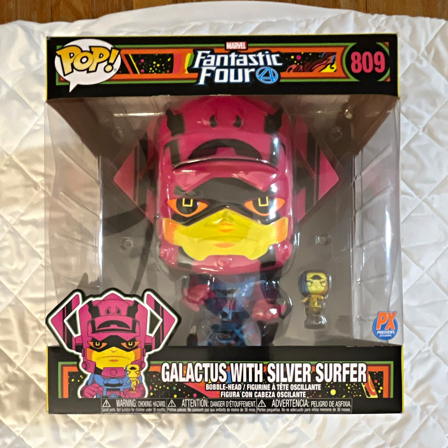 Funko Pop Marvel Fantastic Four Galactus w/ Silver Surfer #809 PX Exclusive