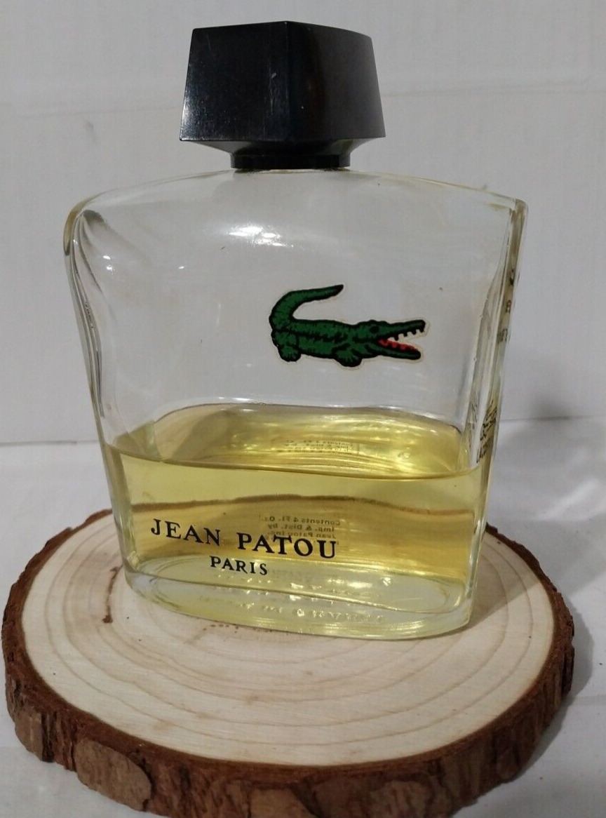 Vintage Lacoste Jean Patou Paris Eau De Toilette Splash 4oz Bottle *25-30% Full*