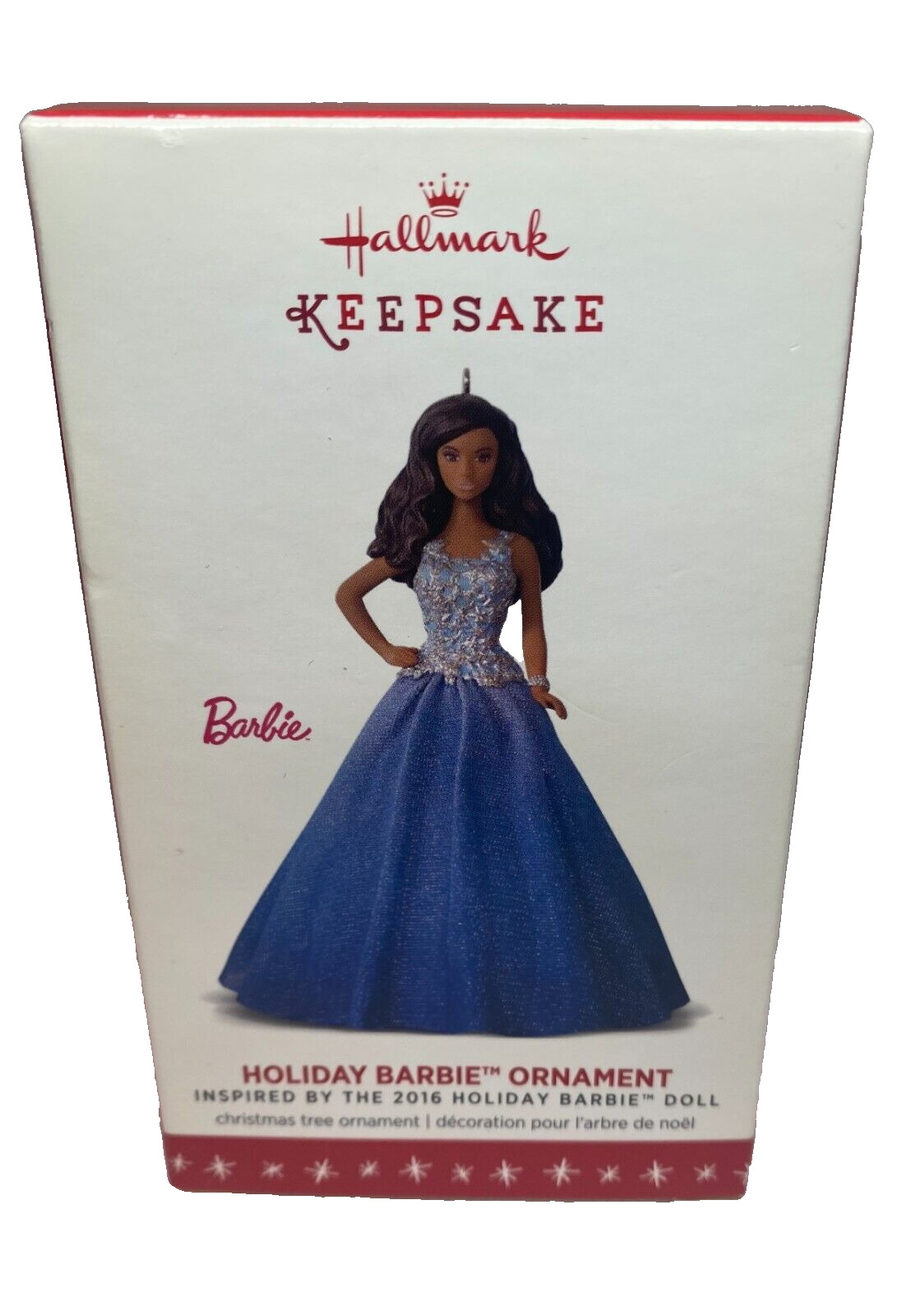  Hallmark Keepsake Christmas Ornament African American 2016 Holiday Barbie | NIB