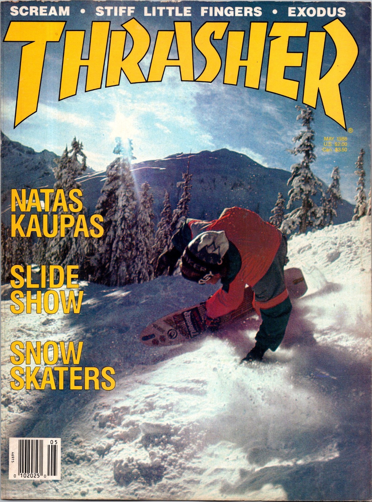 1988 Rob Roskopp magazine cover ONLY• thrasher Skateboard 1980s KA.42 1988 Rob Roskopp magazine cover ONLY• thrasher Skateboard 1980s KA.42