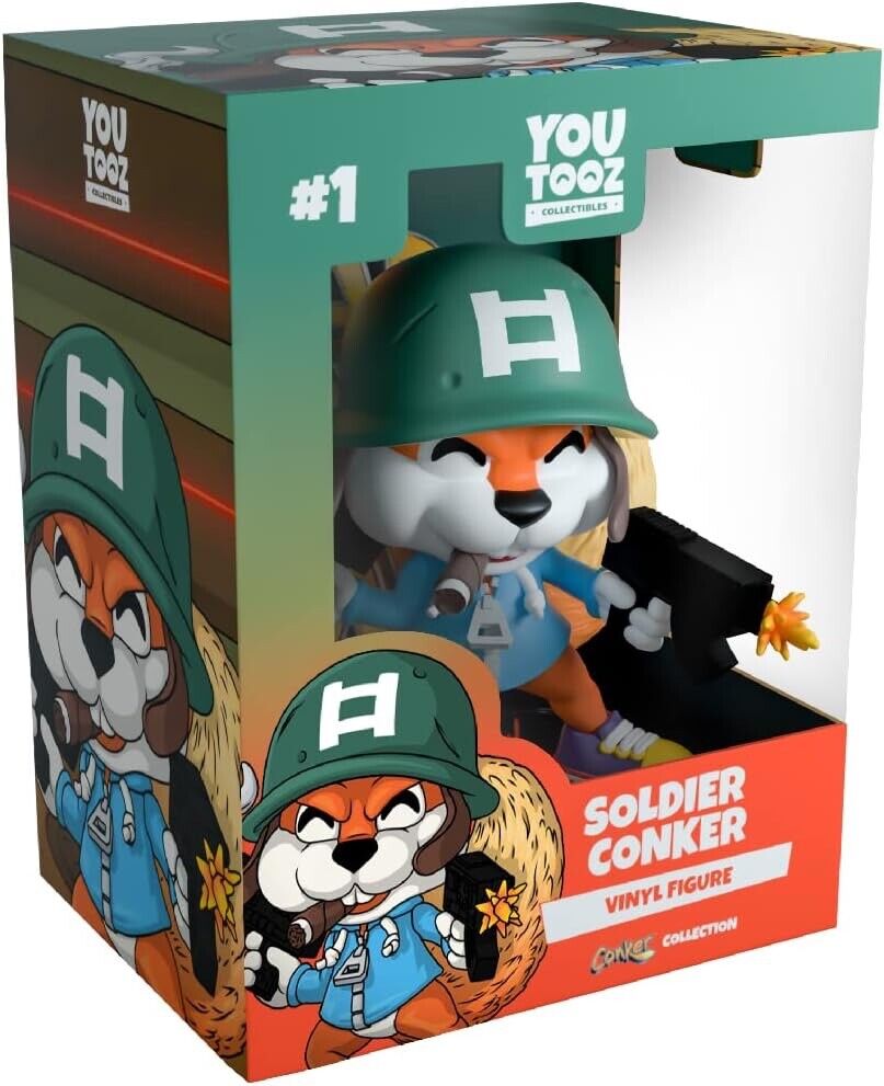 IN STOCK, NEW  YouTooz Soldier Conker  MIB Never Opened