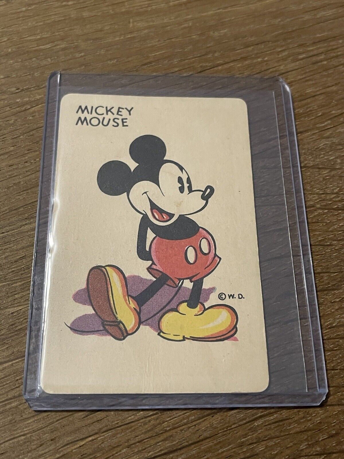 1935 WHITMAN WALT DISNEY PRODUCTIONS 🎥 MICKEY MOUSE CARD GAME PLAYING CARD