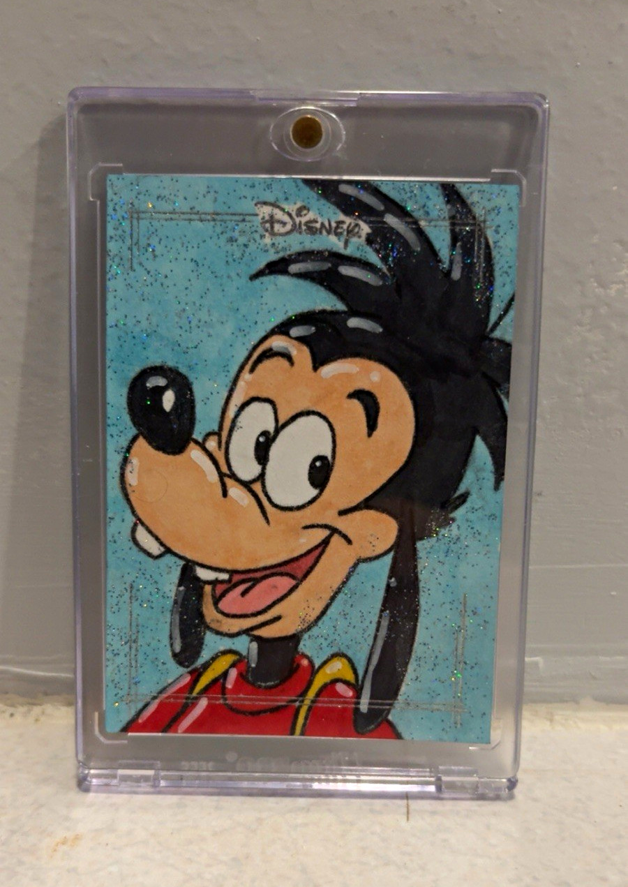 Topps Disney Goofy 1/1 Max Goof Sketch Auto Topps Disney Goofy 1/1 Max Goof Sketch Auto