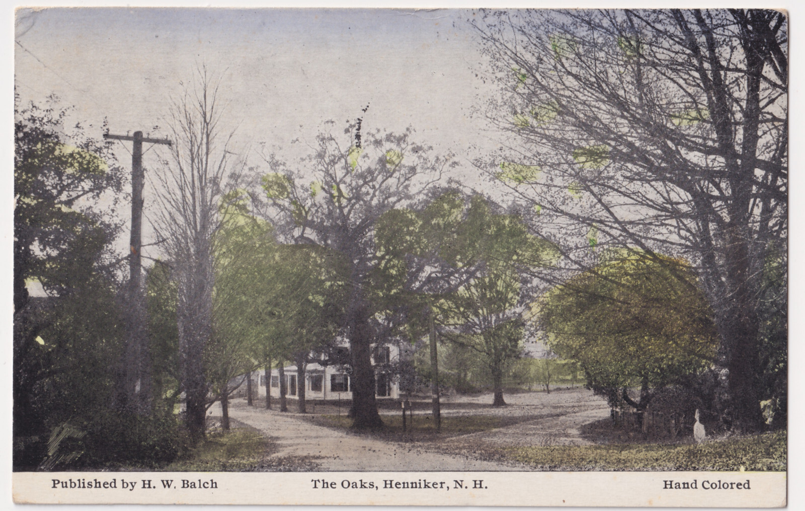 NEW HAMPSHIRE HENNIKER THE OAKS 1934 TO E.J. MORGAN WILLIMANTIC, CONNECTICUT NEW HAMPSHIRE HENNIKER THE OAKS 1934 TO E.J. MORGAN WILLIMANTIC, CONNECTICUT