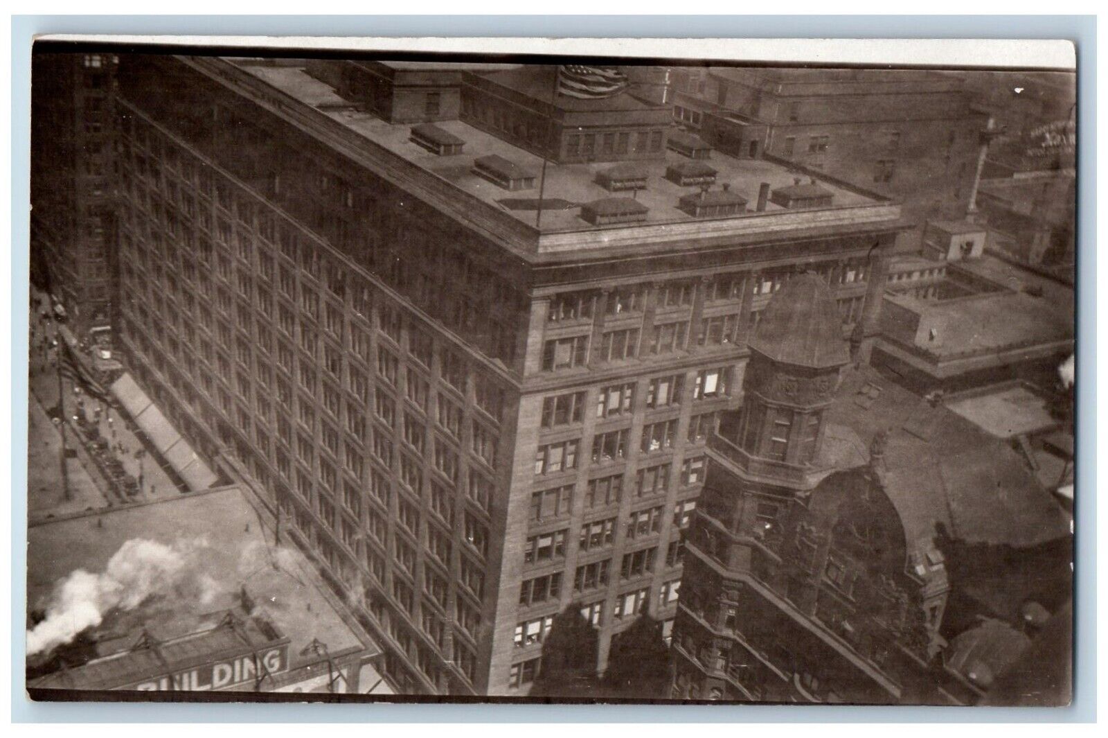 Chicago Illinois IL Postcard RPPC Photo Skyscraper Buildings Scene Cars c1910's