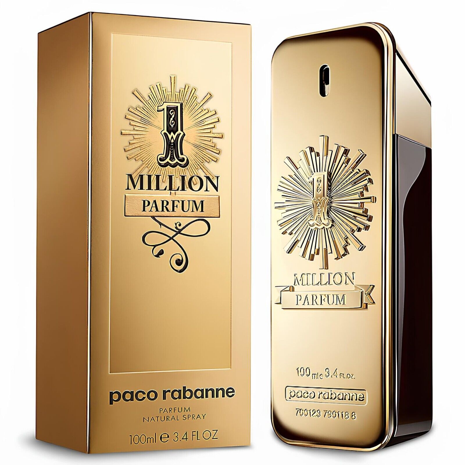 Páco Rábánne 1 Million Parfum Men’s Eau De Parfum Cologne Spray 3.4 oz/100 ml