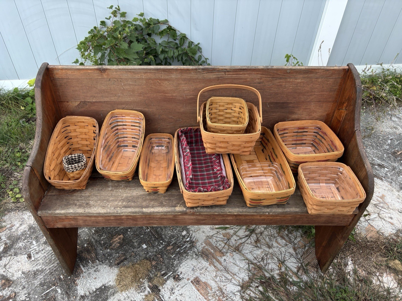 Longaberger Baskets, Lot Of 10, All For One Price Longaberger Baskets, Lot Of 10, All For One Price