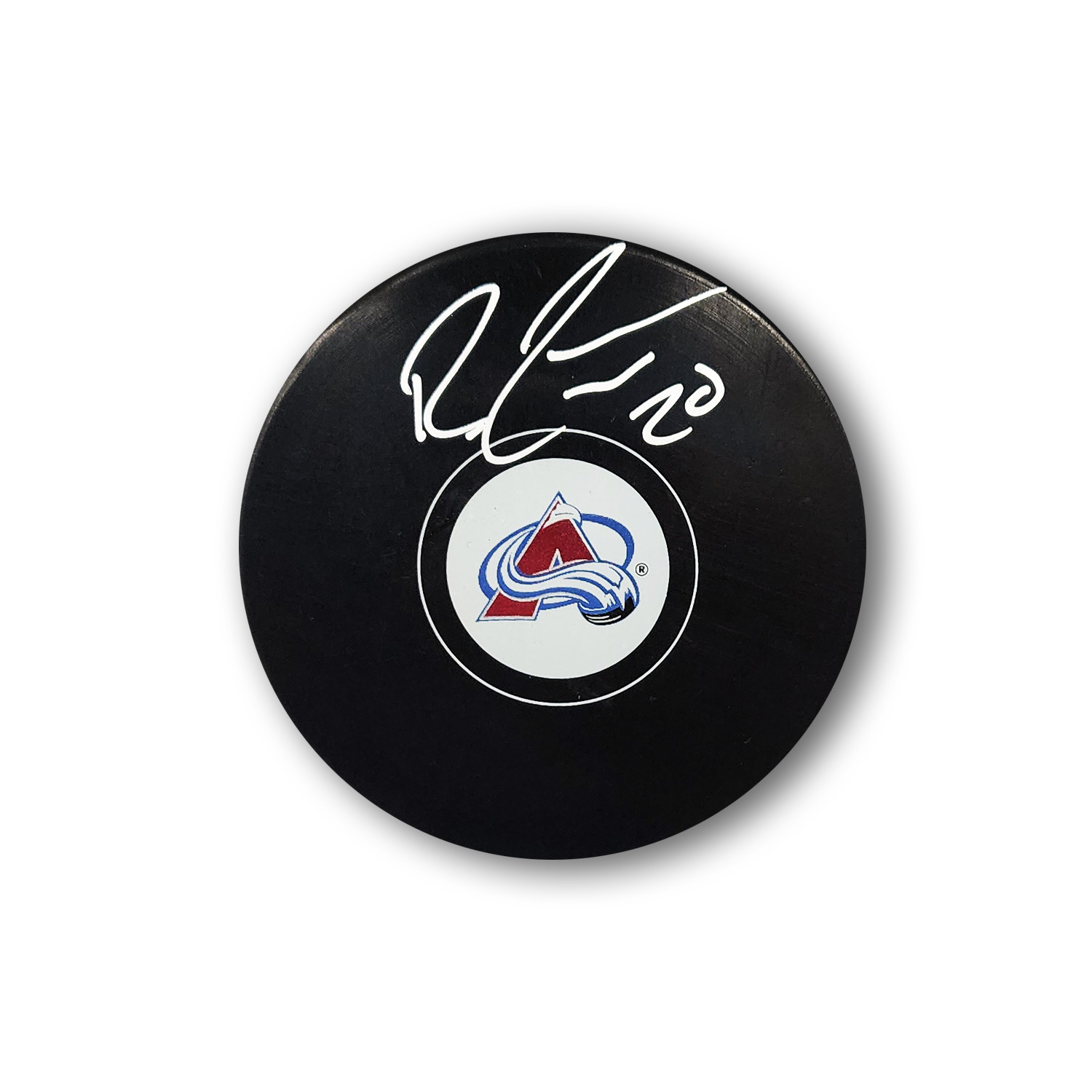 Ross Colton Autographed Colorado Avalanche Hockey Puck