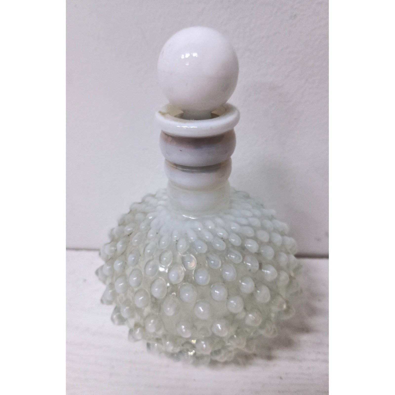 Fenton White Hobnail Milk Glass Perfume Bottle Vintage Vanity Decor Mid Century Fenton White Hobnail Milk Glass Perfume Bottle Vintage Vanity Decor Mid Century