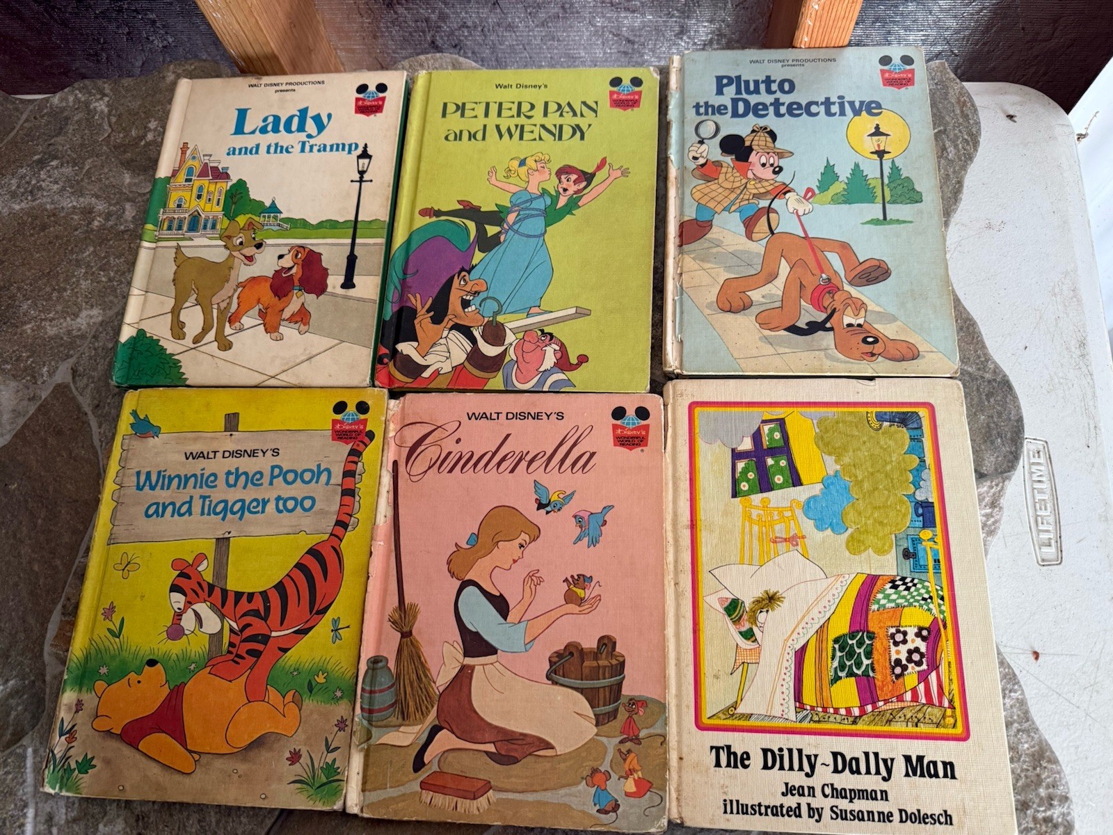 Lot Of 9 Vintage Walt Disney Children’s Books Peter Pan Pluto Pongo Snow White