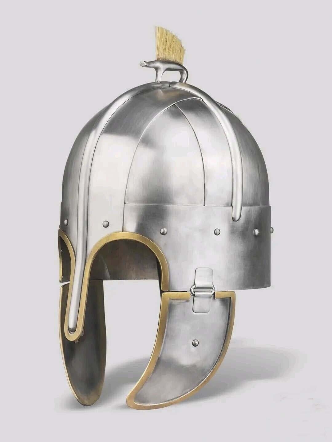 Medieval Anglo Saxon Grave Helmet Wollaston Helmet Viking Pioneer Larp Helmet