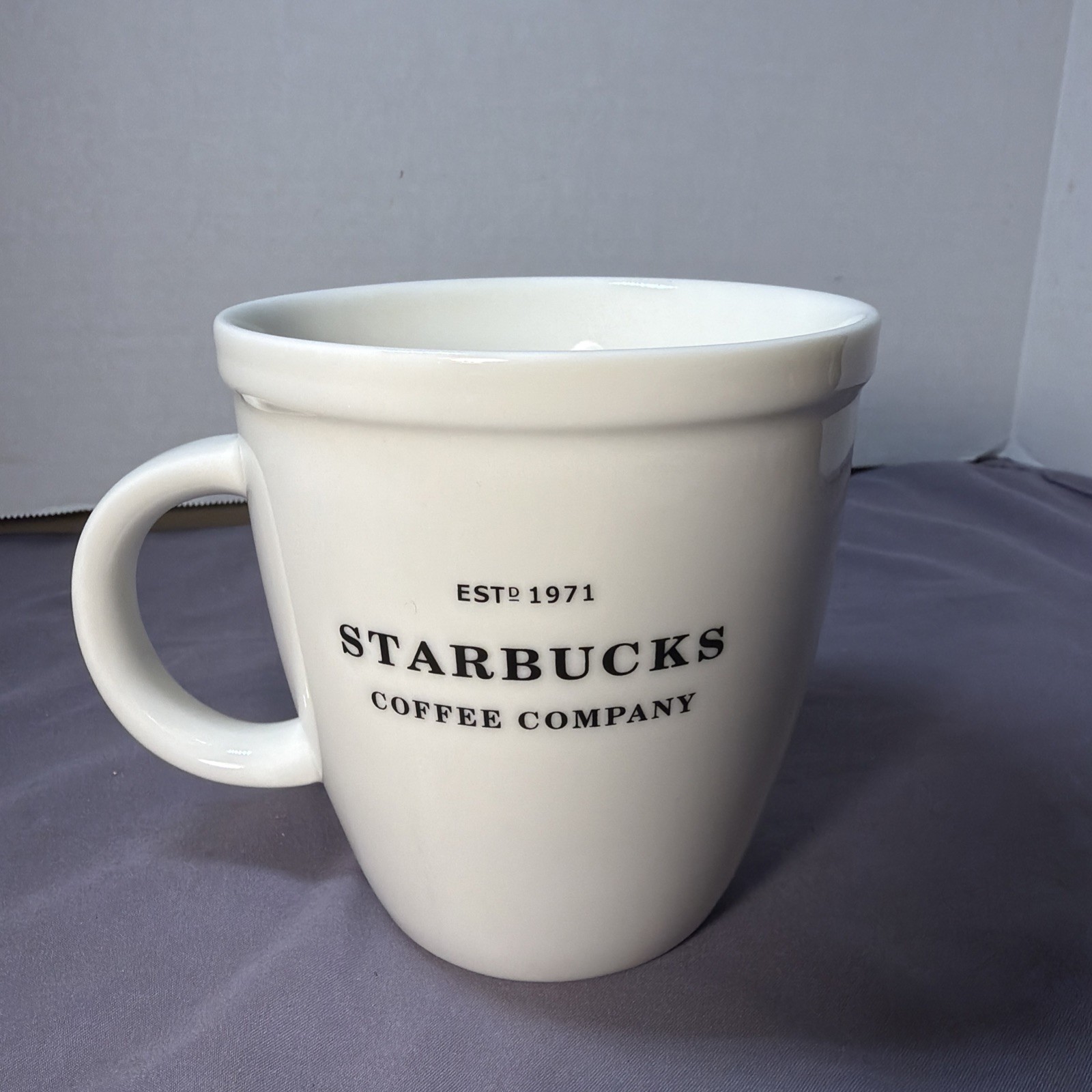1971 Vintage Starbucks 30th Anniversary Barista White Coffee Cup/Mug 2006