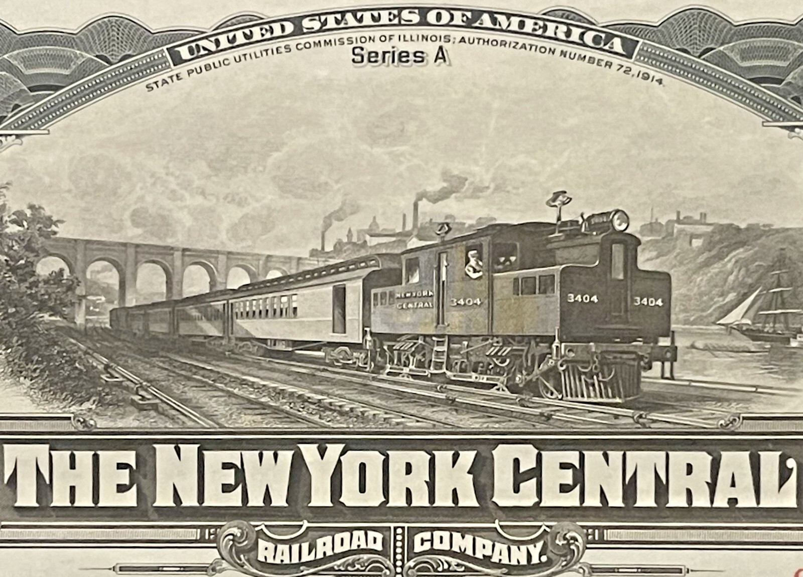 Antique 1913 NY Central Railroad Gold Bond 🚂 $1000 Consolidation Mortgage