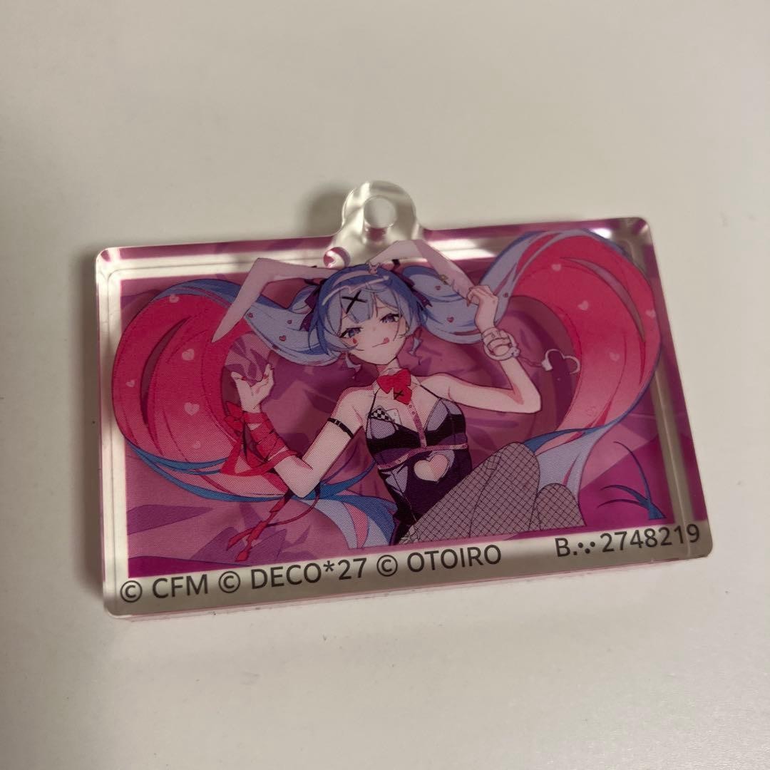 DECO*27 Hatsune Miku Acrylic Keychain Rabbit Hole