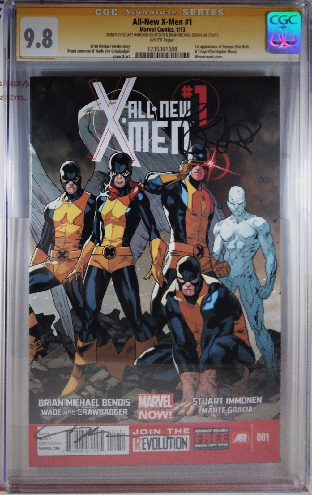 ❌🔥 CGC 9.8 BENDIS + IMMONEN SIGNED ALL NEW X-MEN #1 Wolverine 97 Deadpool 2013 ❌🔥 CGC 9.8 BENDIS + IMMONEN SIGNED ALL NEW X-MEN #1 Wolverine 97 Deadpool 2013