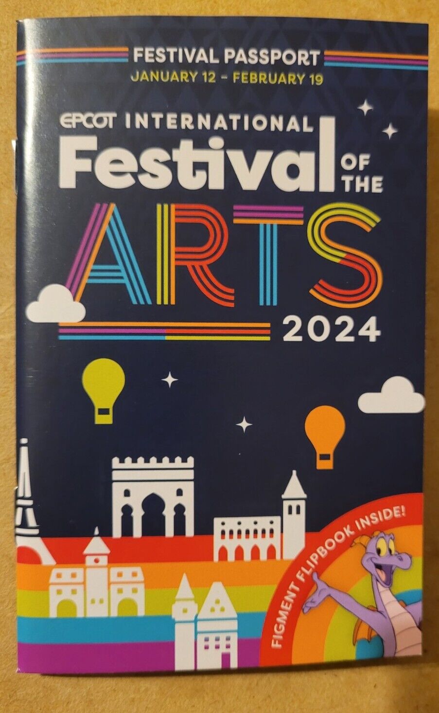 2024 WALT DISNEY WORLD EPCOT Festival Of The Arts PASSPORT Guide Park Map