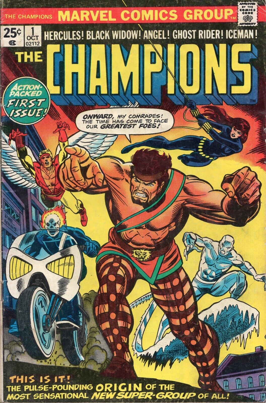 The Champions #1 1975, Marvel Comics, 🔑1st App. of The Champions, low grade