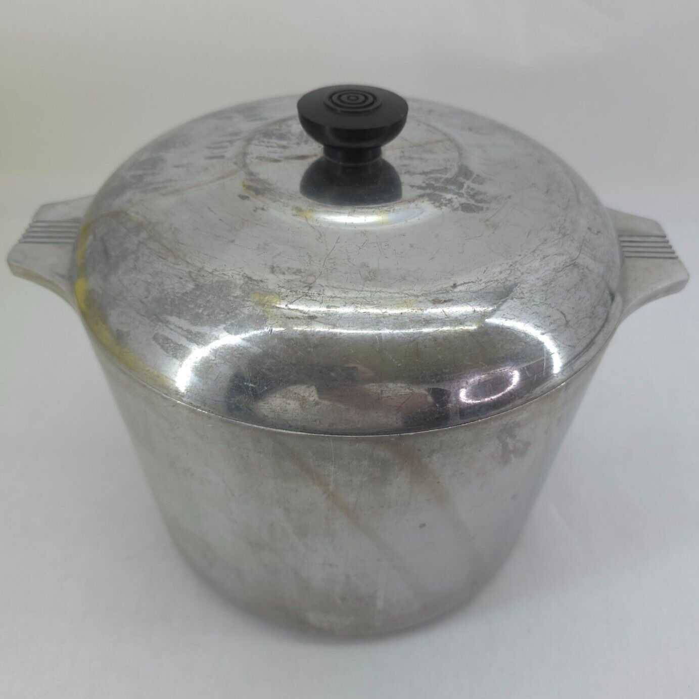 Vintage Magnalite GHC 7 1/2 Quart 7.5 Qt Aluminum 7 Liter Stock Soup Pot w/ Lid