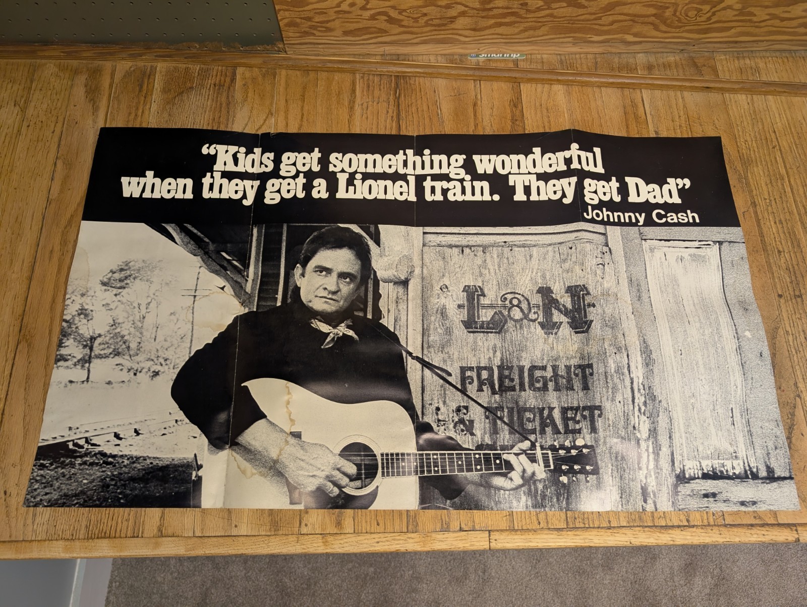 Rare Original VINTAGE 1970s Johnny Cash Lionel Train Rare Original VINTAGE 1970s Johnny Cash Lionel Train