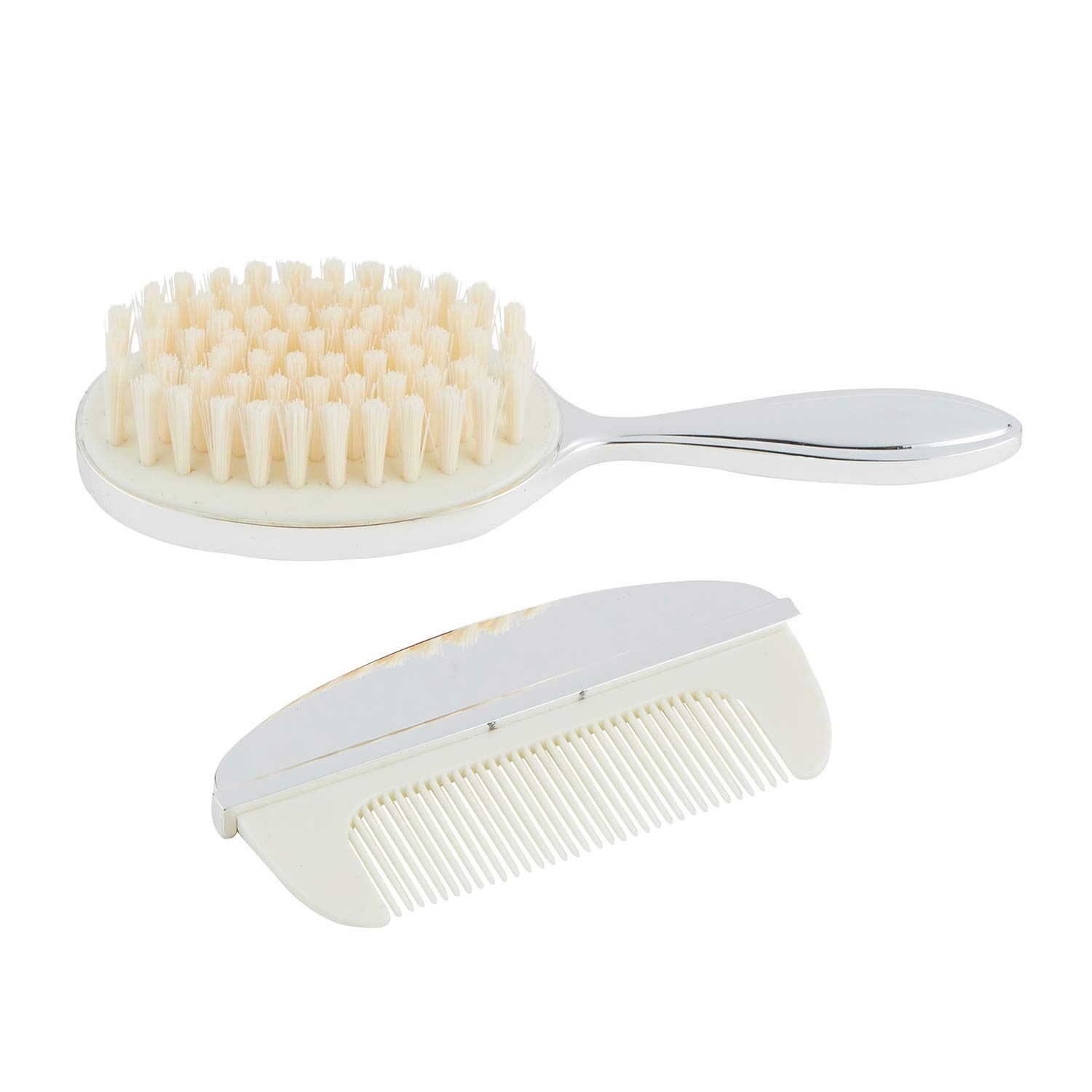Stephan Baby Silver-Plated Keepsake Brush + Comb Set