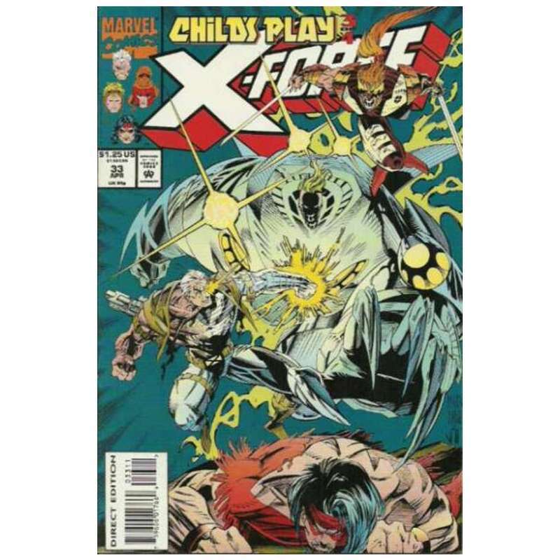 X-Force (1991 series) #33 in Very Fine + condition. Marvel comics [h 