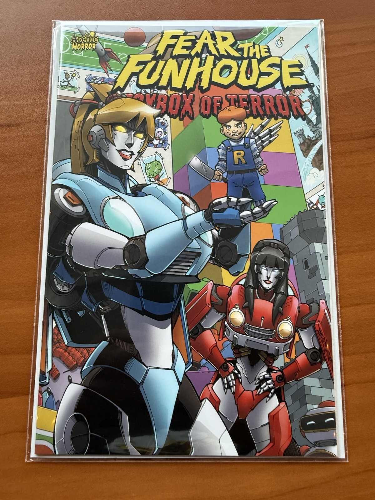 Archie Fear Funhouse Toybox Terror Chucky Childs Play Transformers Robot Homage