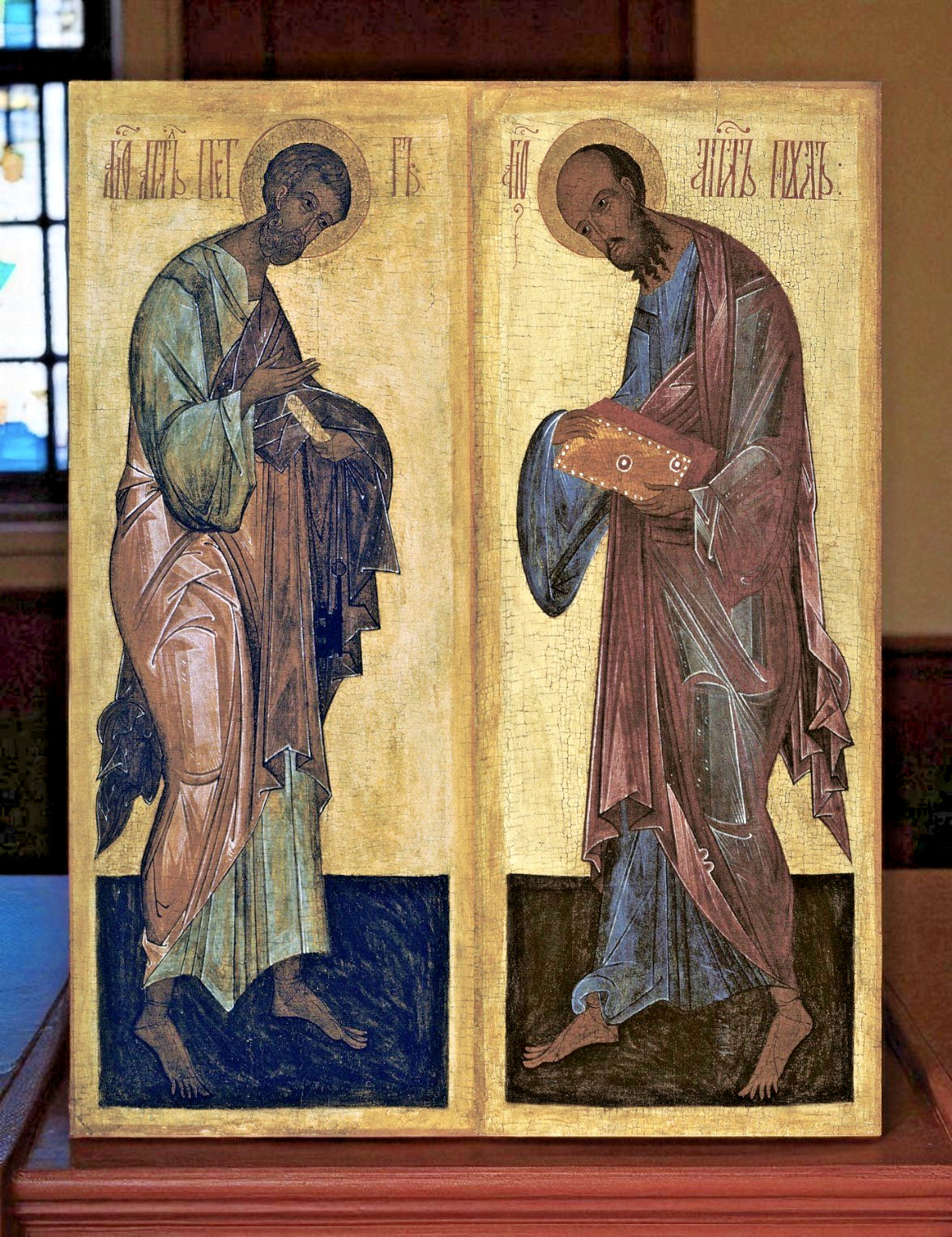 Orthodox Icon of Saints Apostles Peter and Paul – Russian style 23x30 cm 9”x12”