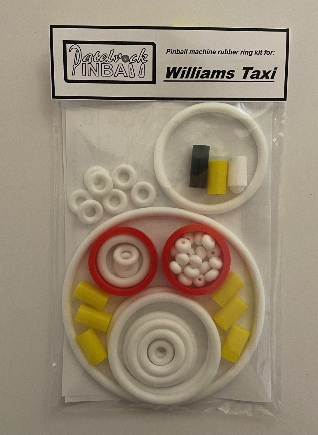 1988 Williams Taxi Pinball Machine Rubber Ring Kit 1988 Williams Taxi Pinball Machine Rubber Ring Kit