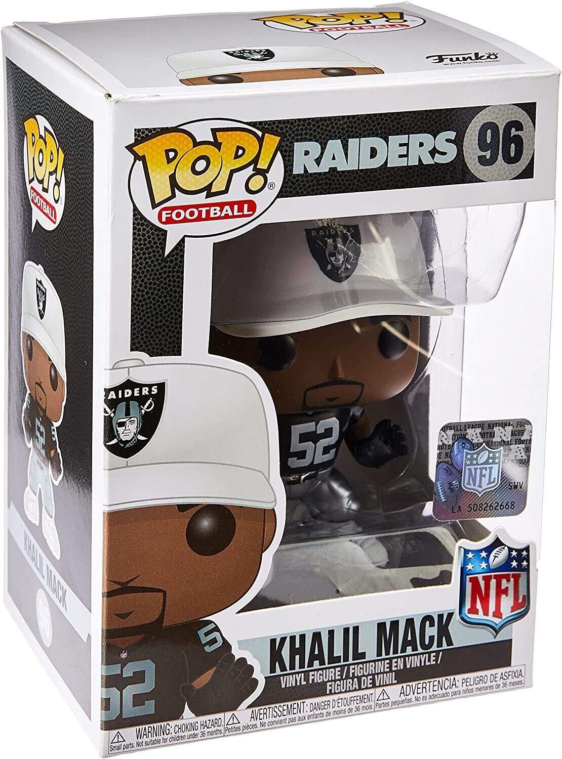 Funko Pop NFL Oakland Raiders Khalil Mack Figure w/ Protector