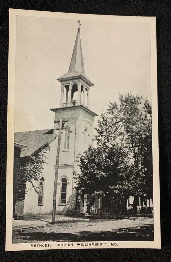 Methodist Church WILLIAMSPORT Maryland Antique Washington County MD 1910s UNP Methodist Church WILLIAMSPORT Maryland Antique Washington County MD 1910s UNP