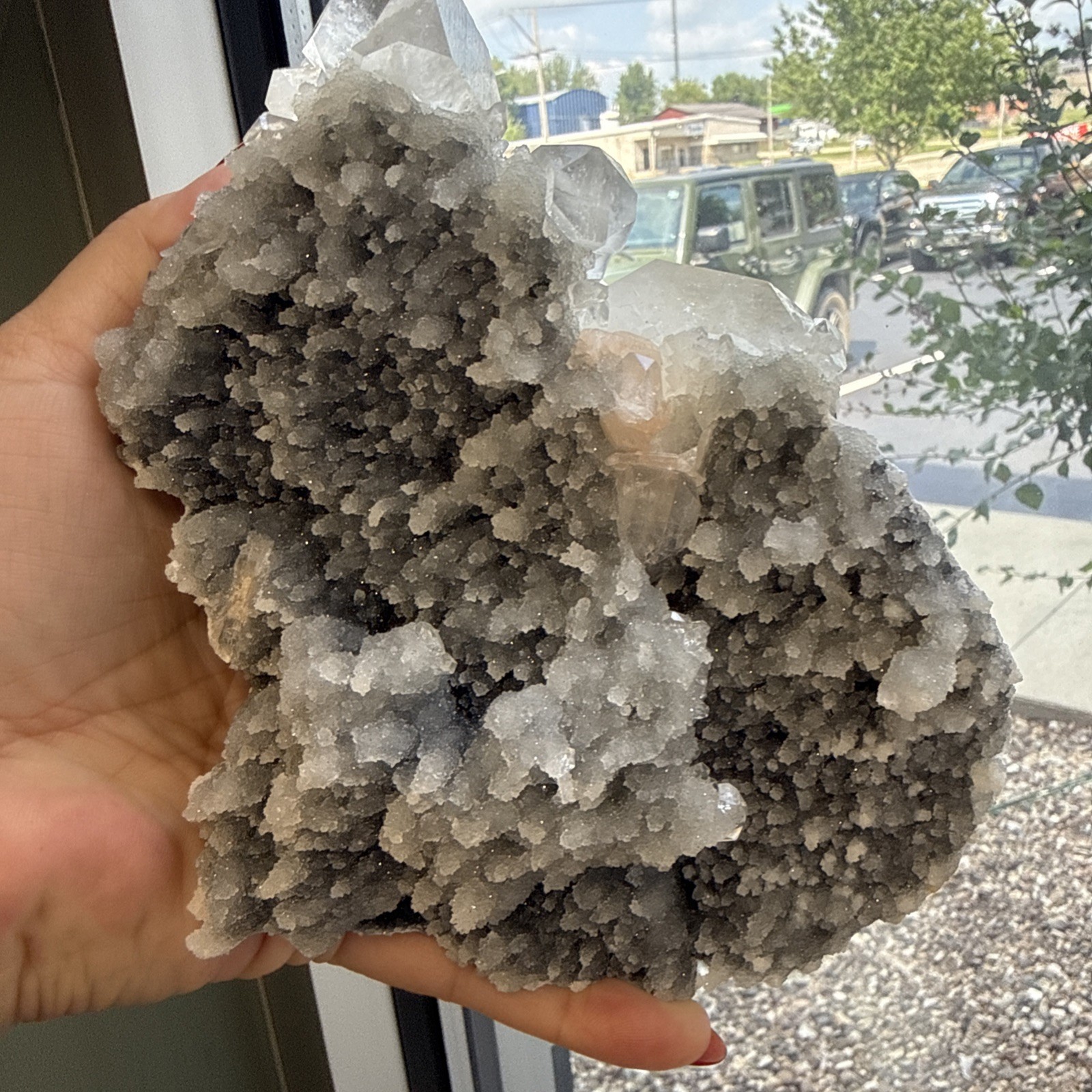 Diamond Apophyllite and Chalcedony Mineral Specimen