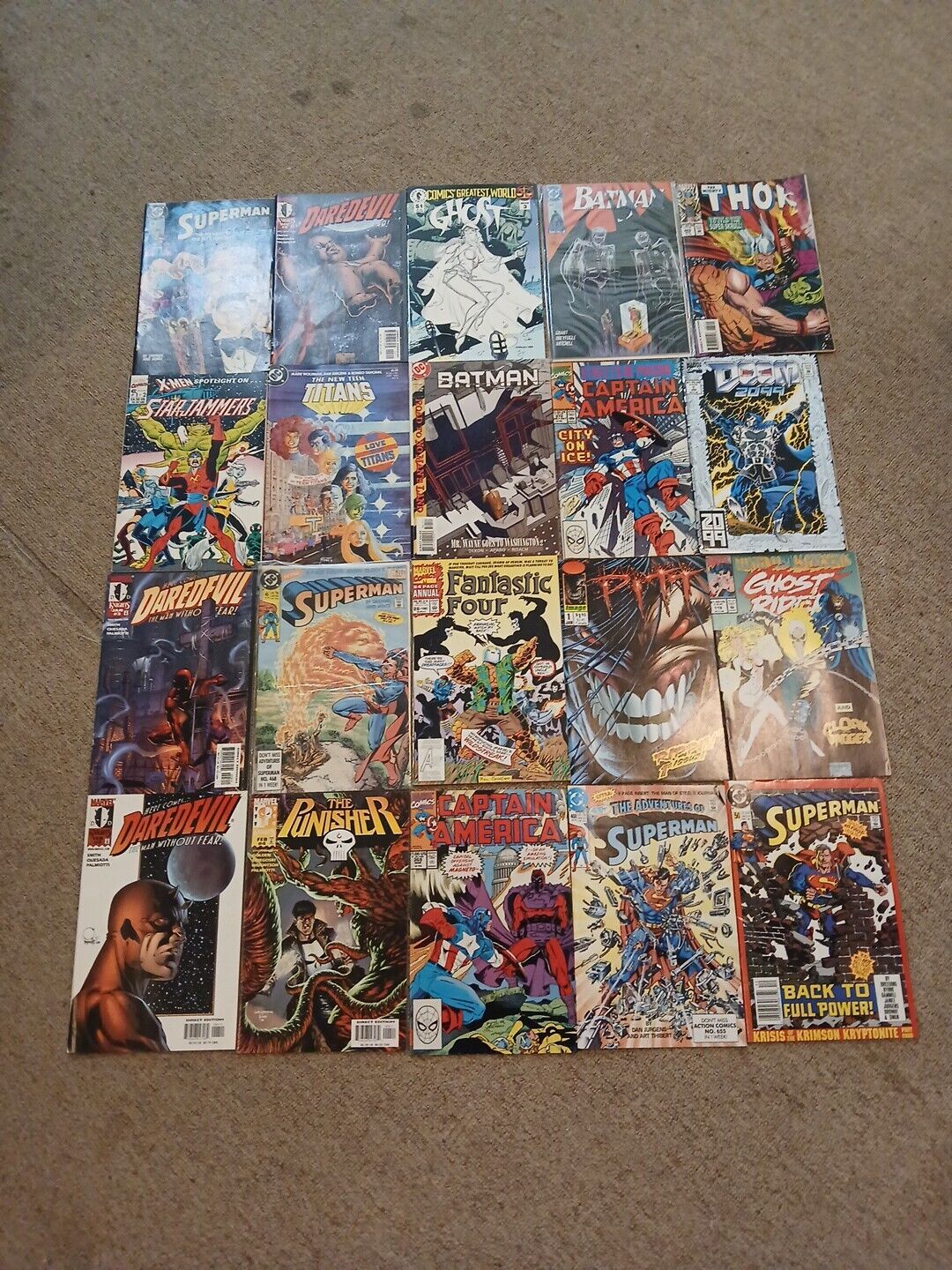 Random Mixed Comic Book Lot Of 20 Marvel DC Others