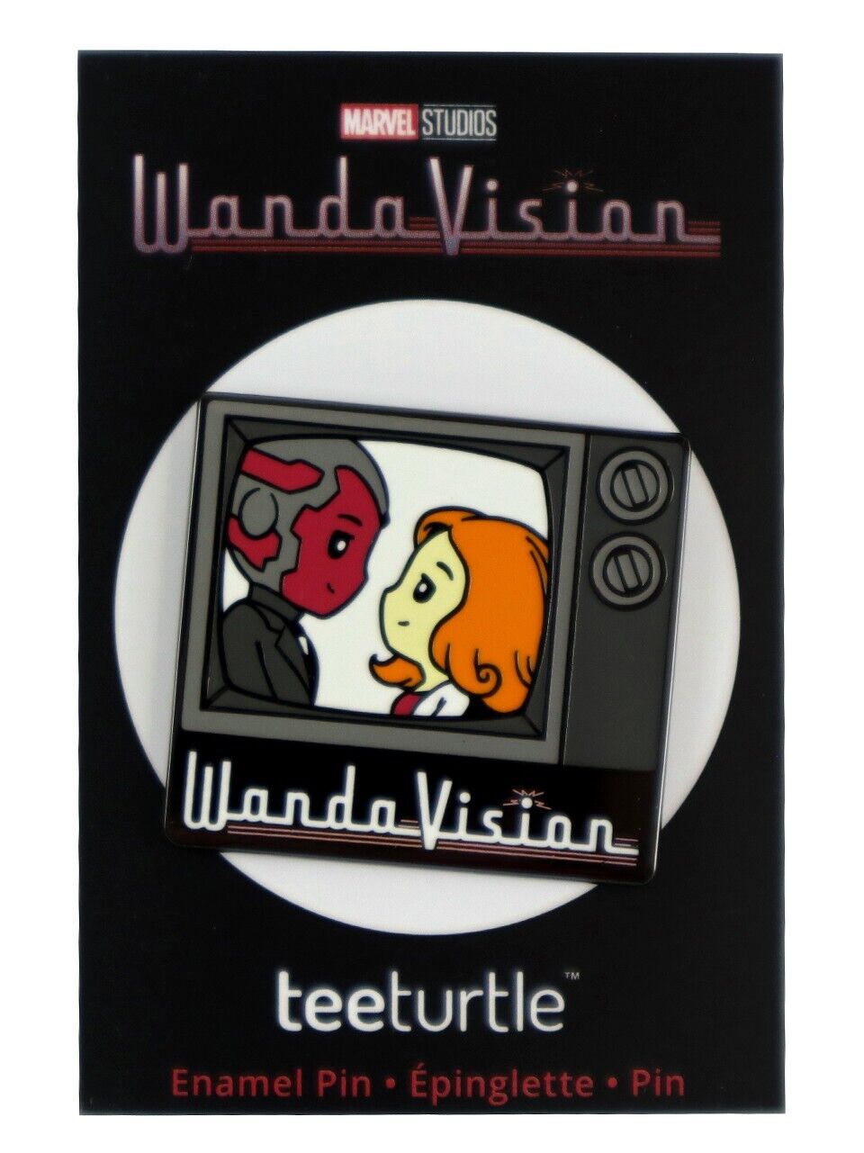 teeturtle Disney Marvel Studios Wandavision TV Set Enamel Pin