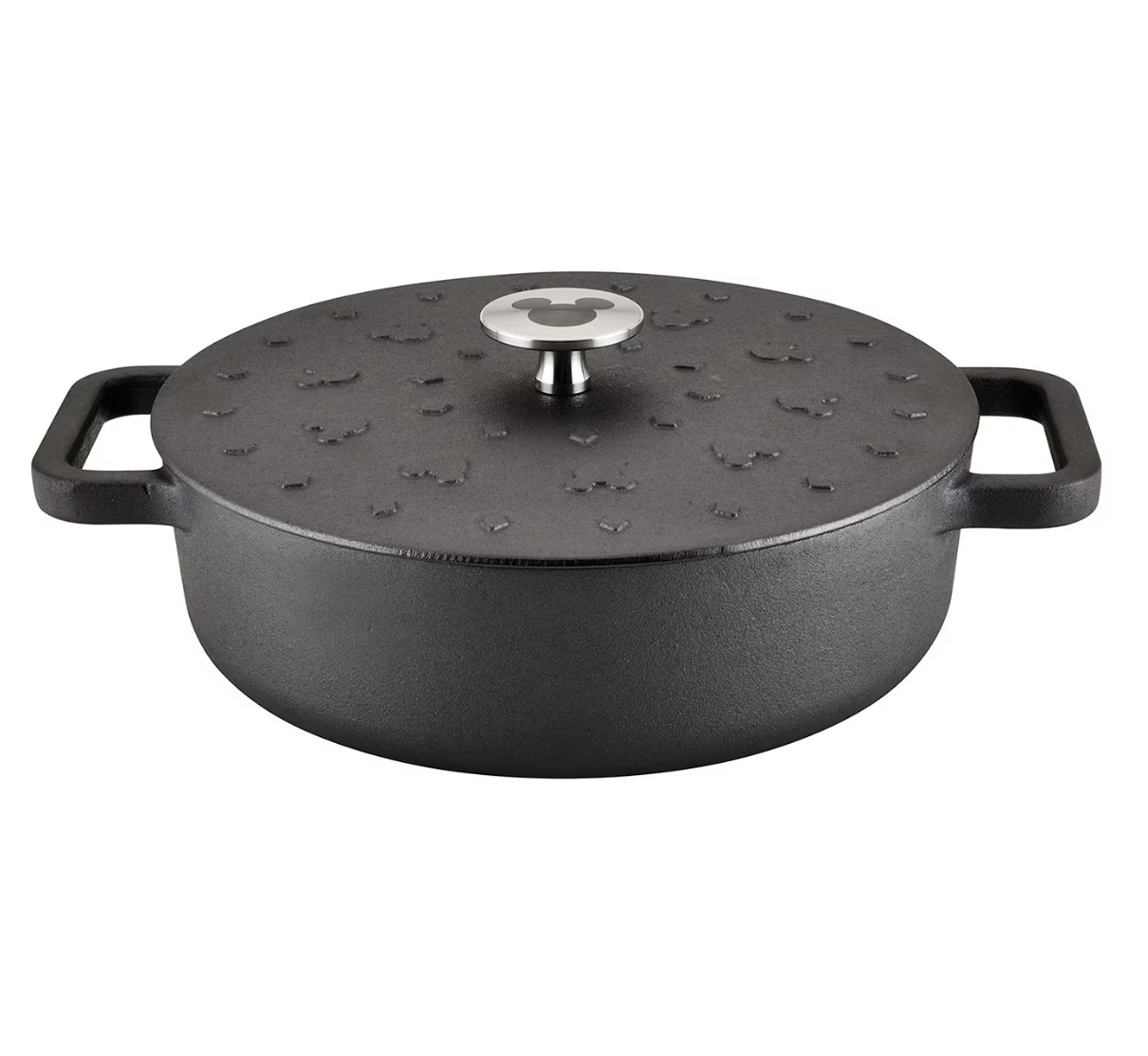 Farberware Disney Monochrome Pre Seasoned Cast Iron 3-qt. Shallow Casserole with Farberware Disney Monochrome Pre Seasoned Cast Iron 3-qt. Shallow Casserole with