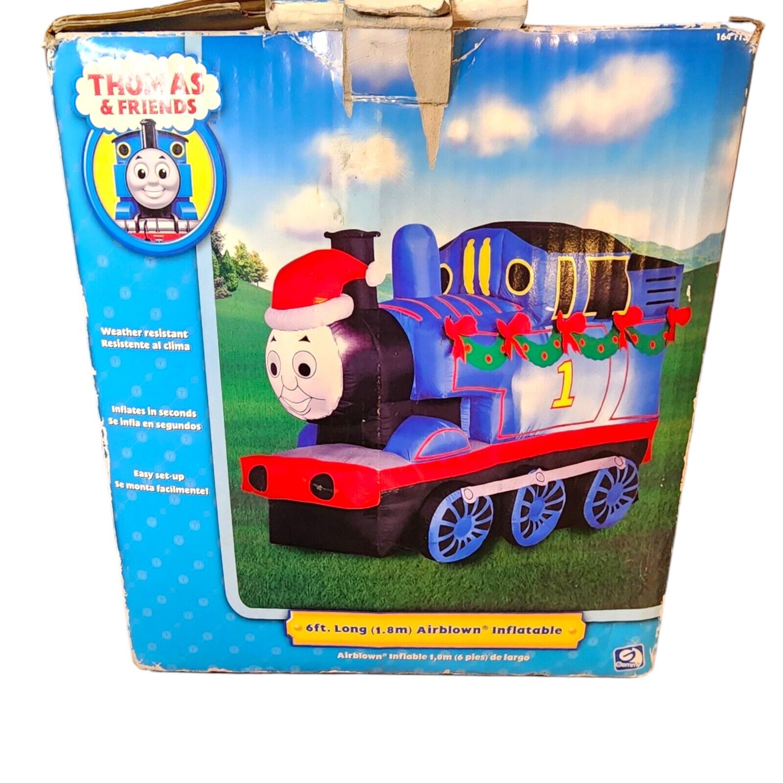 Gemmy Airblown Inflatable 6 Ft Christmas Thomas The Tank Engine EUC COMPLETE