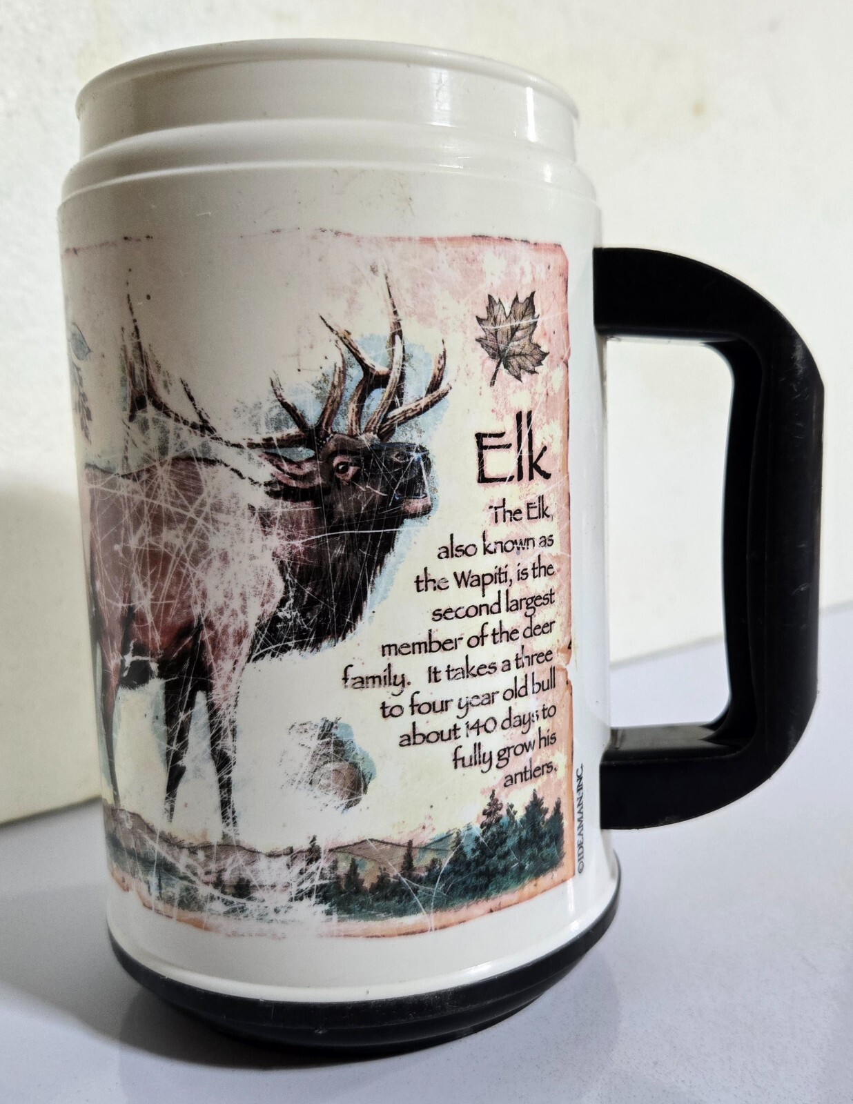 VTG Whirley Mug American Expedition Elk Thermal Travel NO Lid Wildlife USA